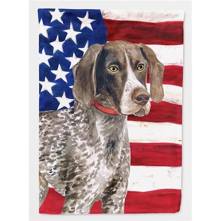 Carolines Treasures Carolines Treasures BB9641CHF German Shorthaired Pointer Patriotic Flag Canvas House Size BB9641CHF